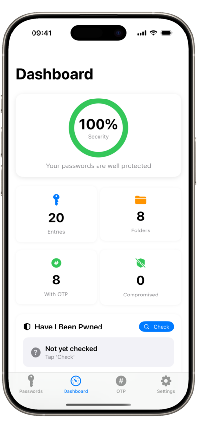iKeePass Dashboard